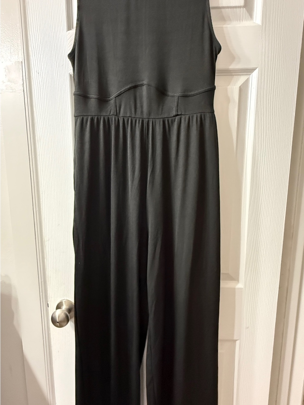 Cider Black Sleeveless Wide-Leg Jumpsuit